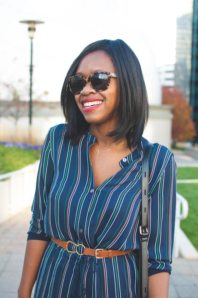 reddz trading, georgetown blogger crawl, theory striped shirtdress, dc consignment shops