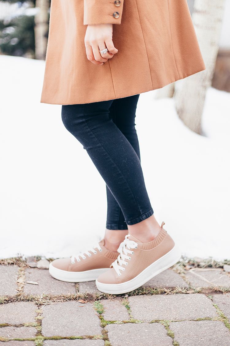 tan sneakers