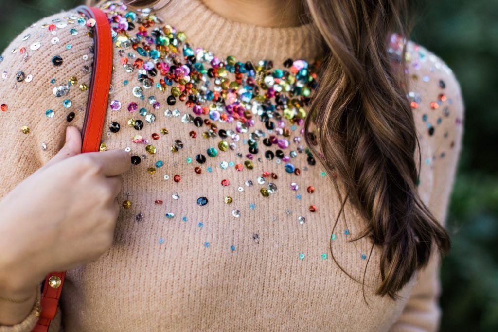 sequin sweater under $50