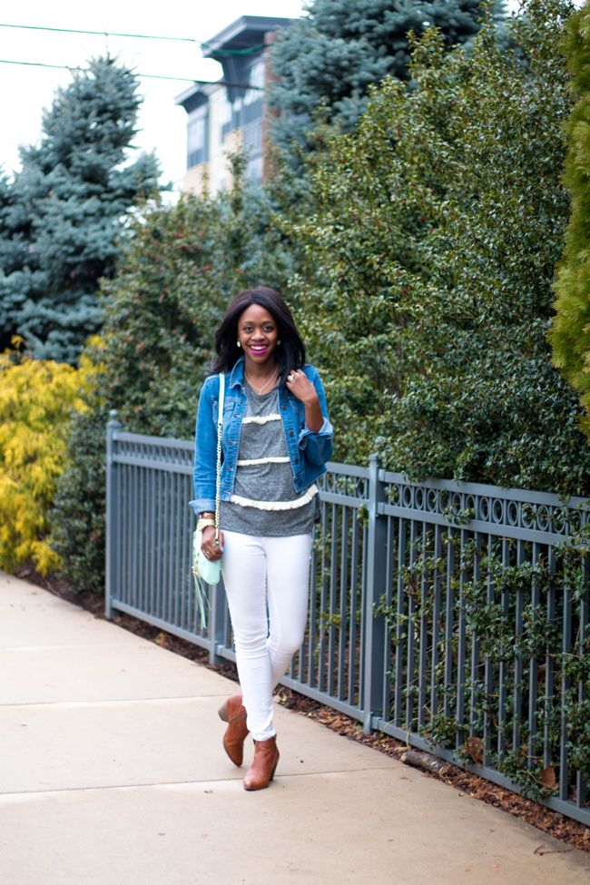 frye reina boot, old navy fringe top, dc style blog