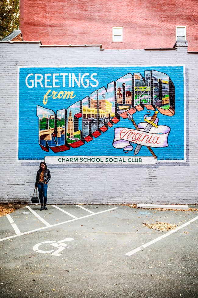 Greetings from Richmond Mural - Why You Need A Statement Top: The Leopard Blouse by Washington DC fashion blogger Alicia Tenise