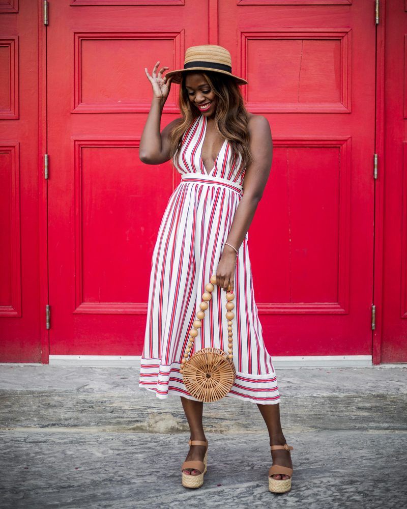 The Striped Jumpsuit featured by popular DC Fashion blogger, Alicia Tenise