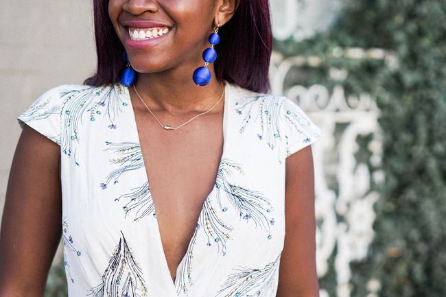 Cobalt Blue Earrings, Crispin Drops