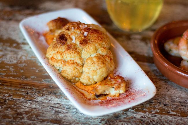 Tapabar Roasted Cauliflower, Bethesda Date Night Options