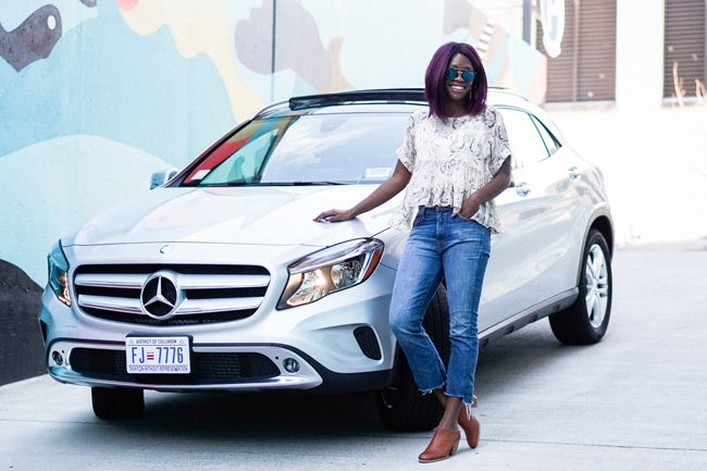 car2go Mercedes Fleet, Casual Spring Outfit Idea
