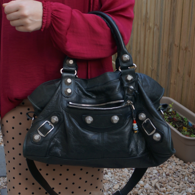 Balenciaga part time in black 2010 with SGH on arm | awayfromtheblue