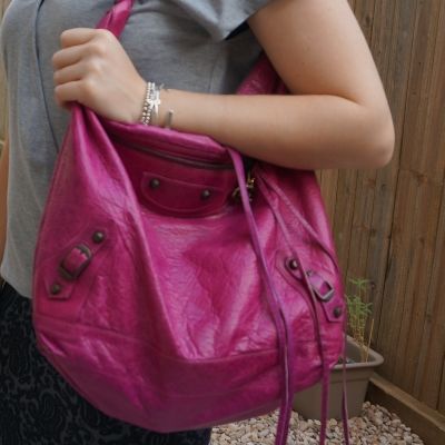 Balenciaga Day bag in 2005 magenta | away from the blue