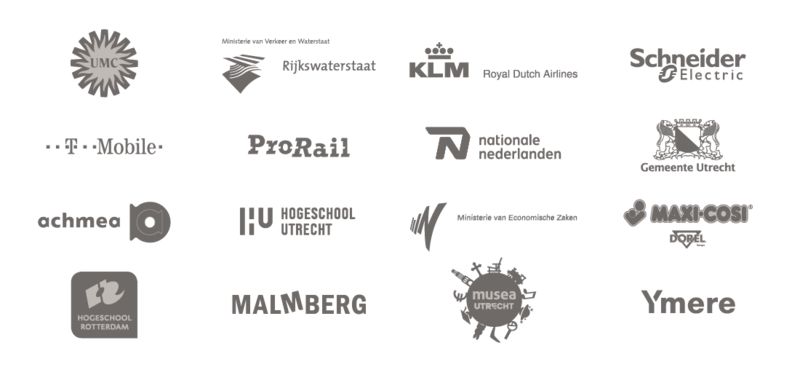 Organisaties waar we met veel trots voor hebben mogen werken