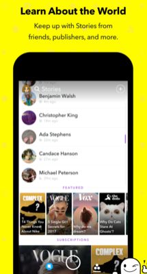 Snapchat-interface