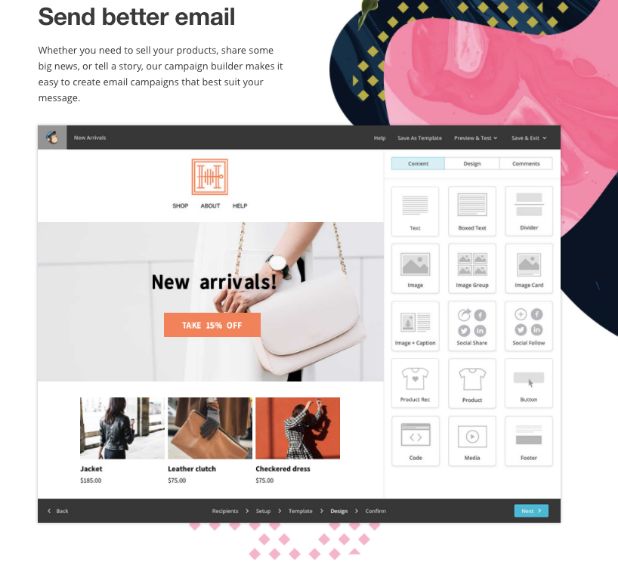 Mailchimp-berichtenuitwisseling
