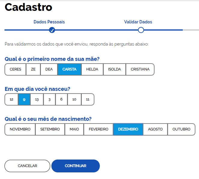 CDAM: como criar uma conta
