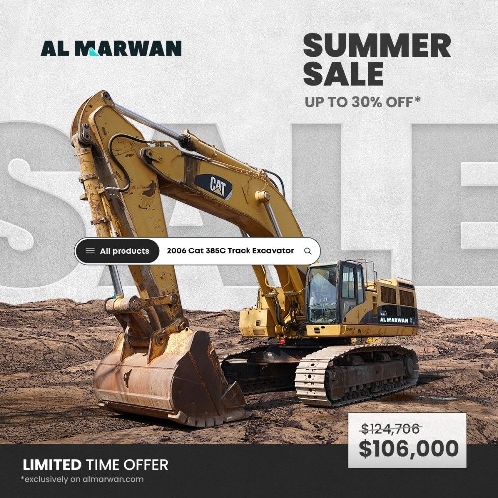 Summer Sale-Al Marwan Machinery-Al Marwan Heavy Equipment-CAT 385C Track Excavator