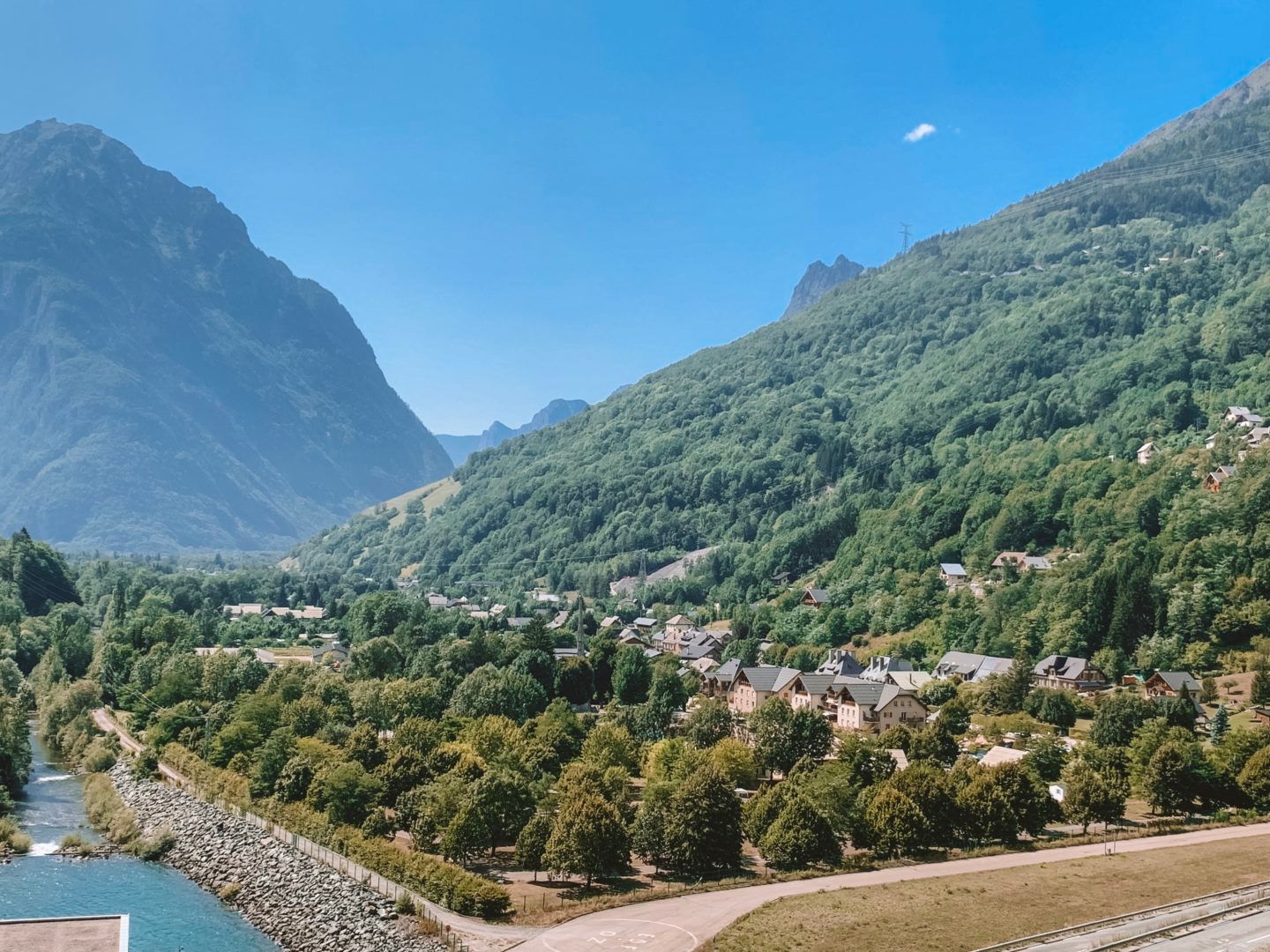 Vaujany village, France