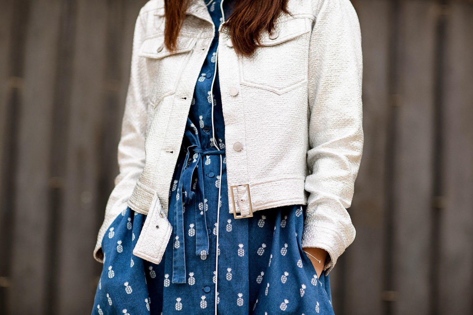 Pineapple print dress
