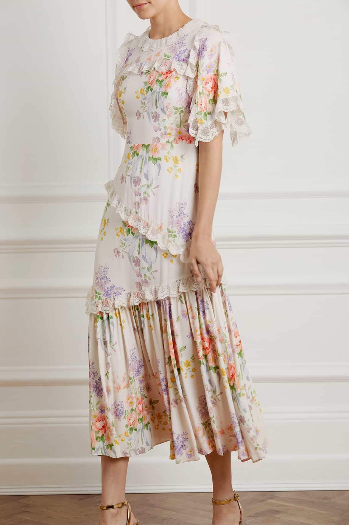 FLORAL DIAMOND ELSA BALLERINA DRESS