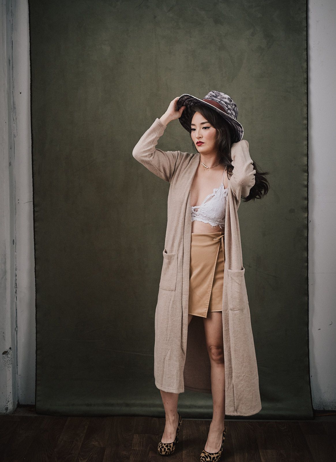 beige duster