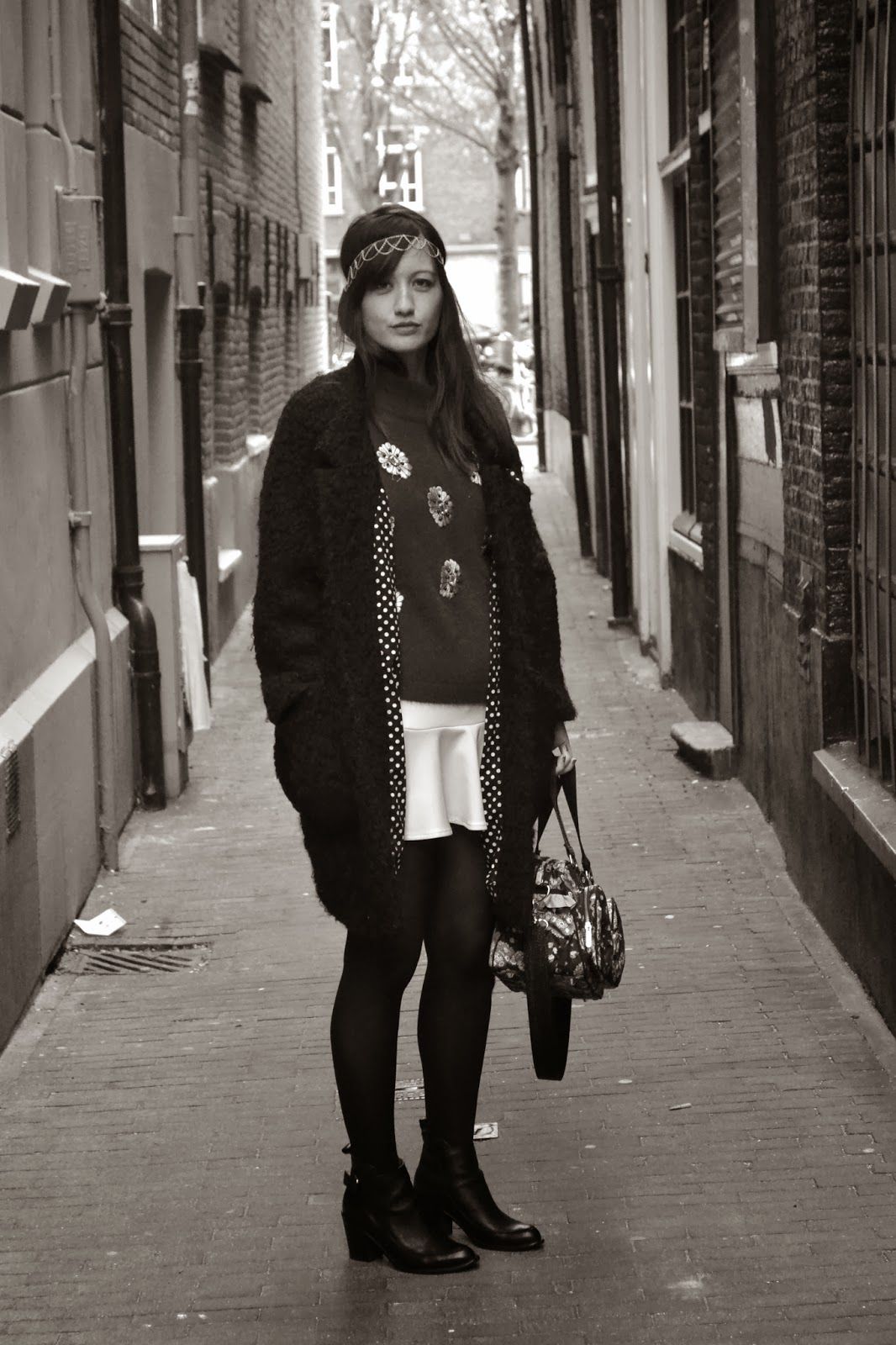 black and white model