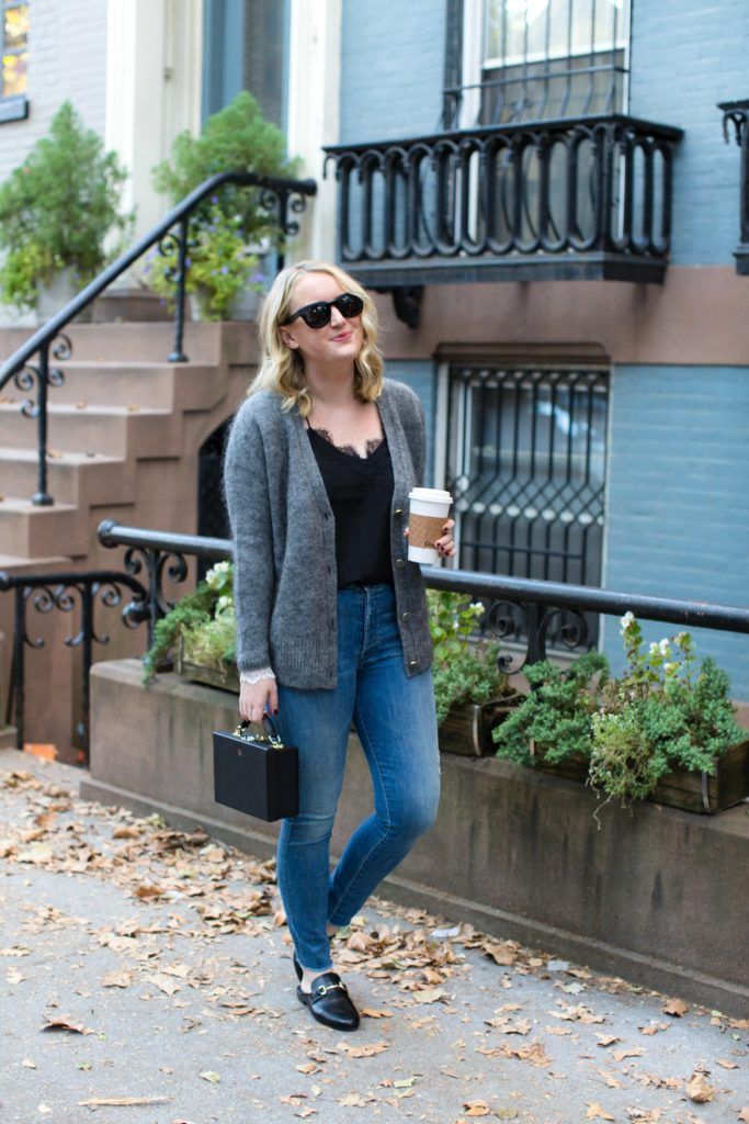 Raw Hem Jeans + Slip on Loafers