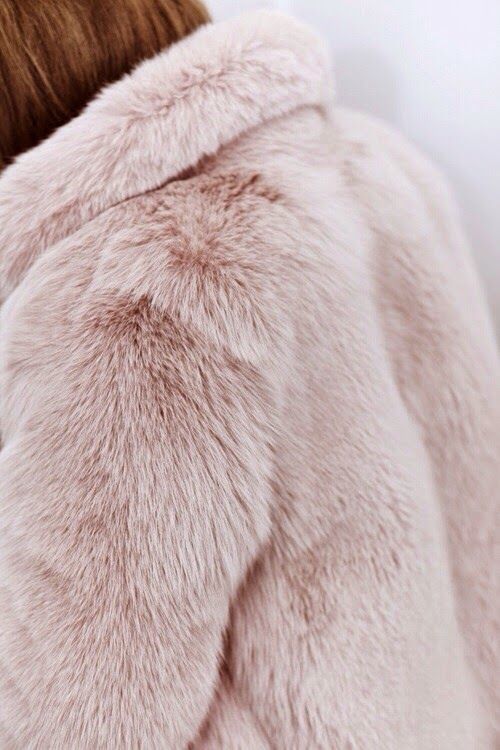 Pastel fur coat