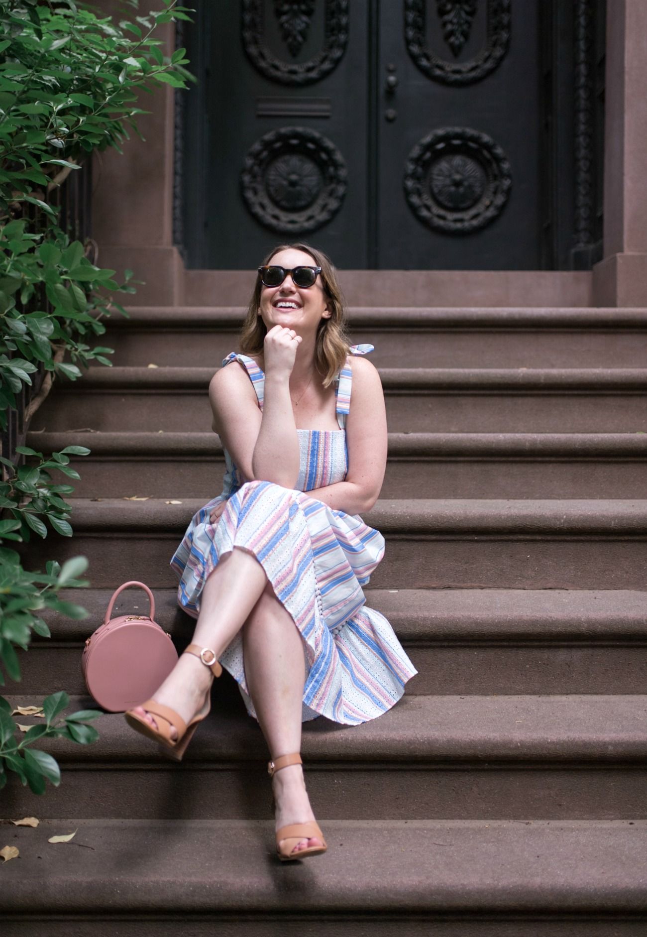 Striped Spring Dress I wit & whimsy