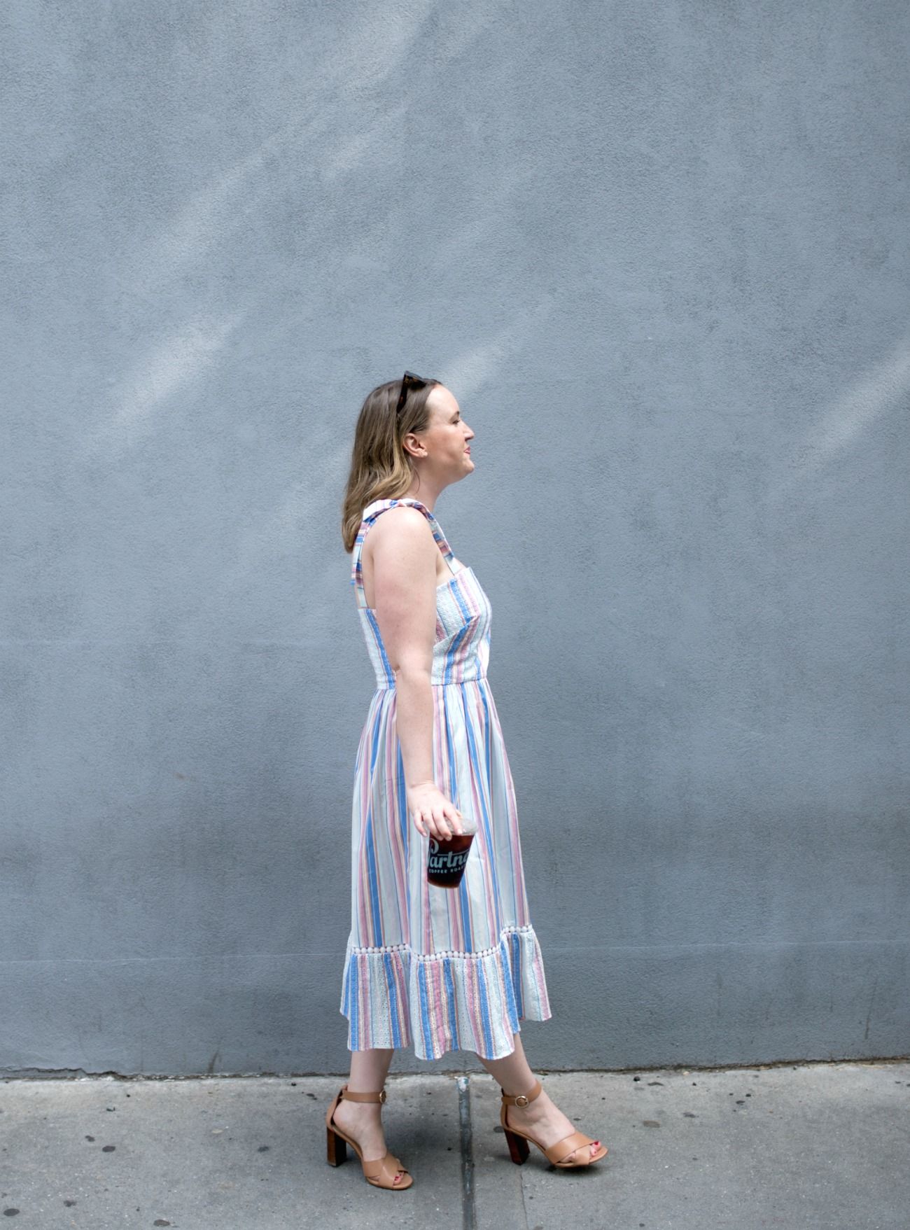Striped Spring Dress I wit & whimsy
