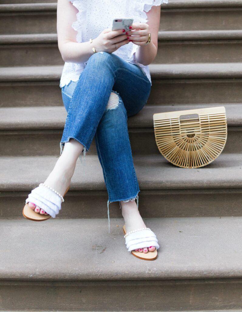 Anthropologie Fringe Slides