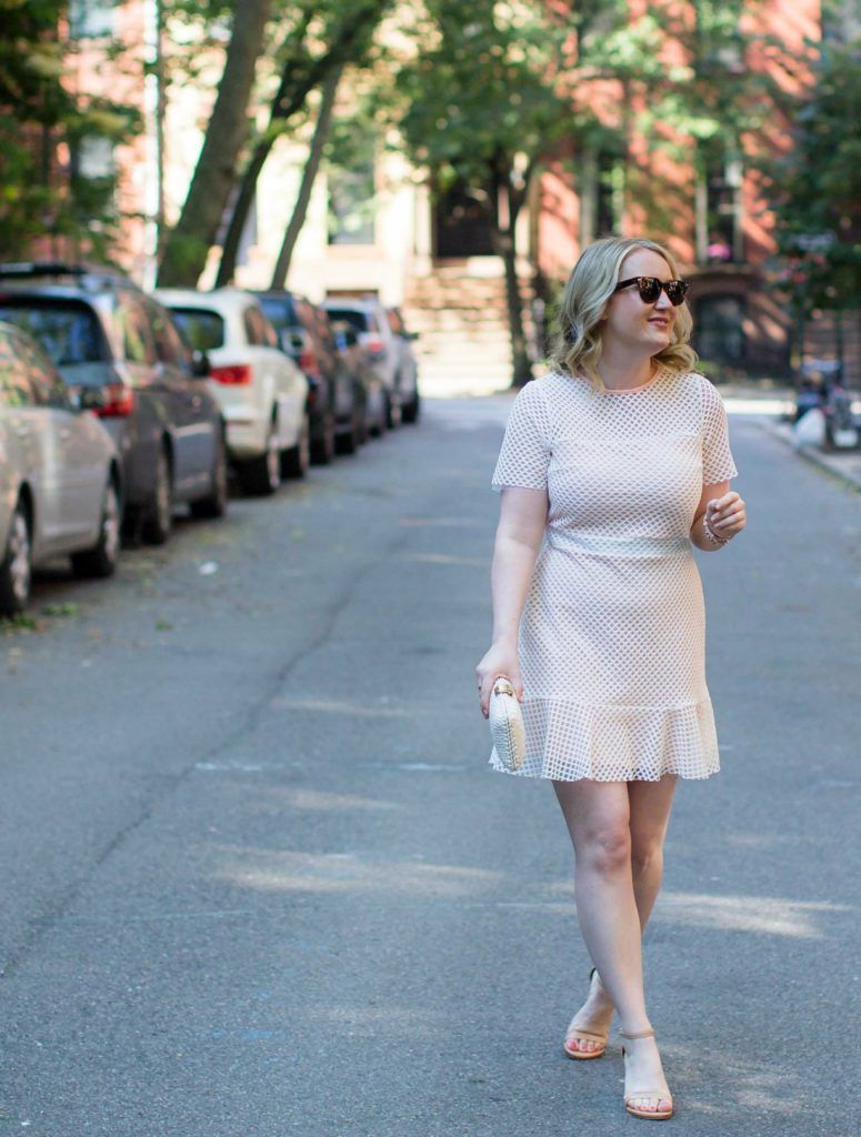 Lace and Mesh Drop Waist Dress on wit & whimsy's Meghan Donovan