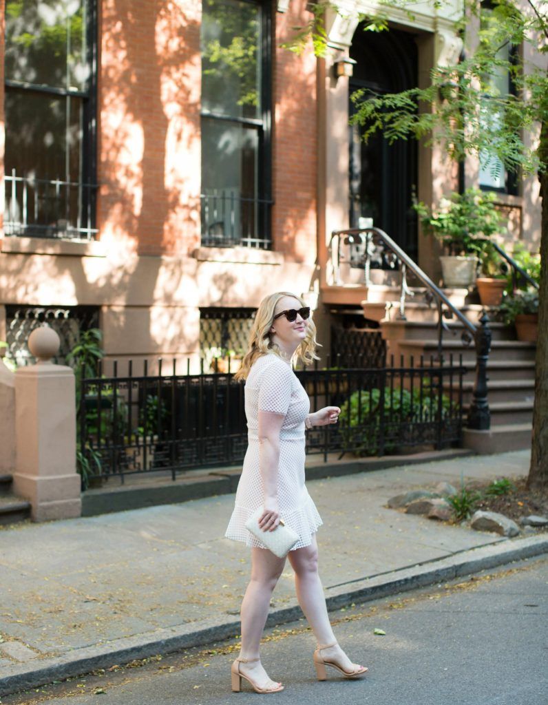 Lace and Mesh Drop Waist Dress on wit & whimsy's Meghan Donovan