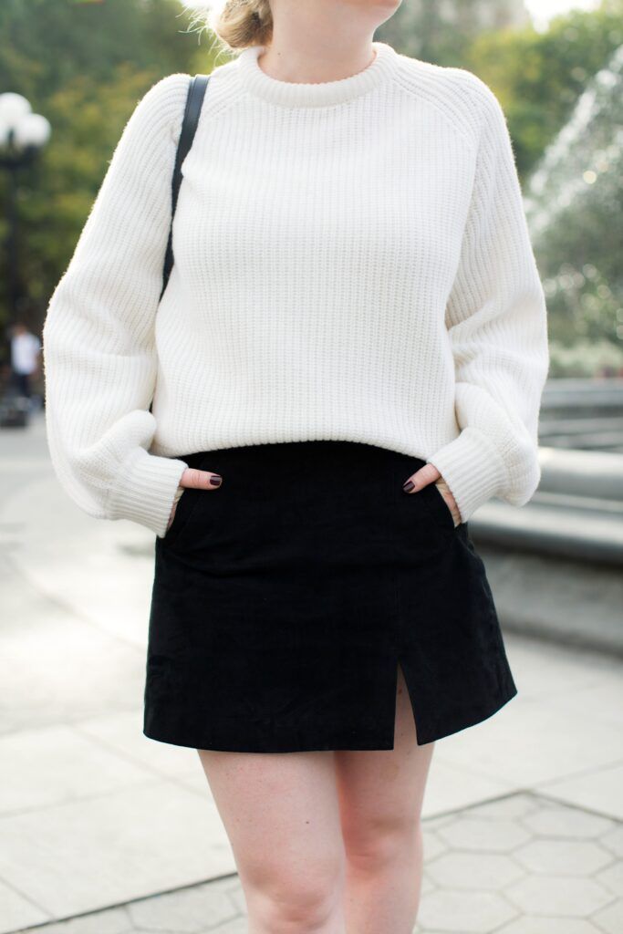 Suede Mini Skirt