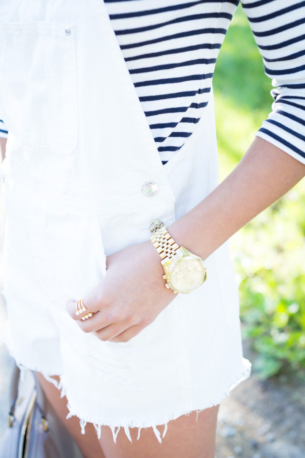 White Overalls // A Southern Drawl
