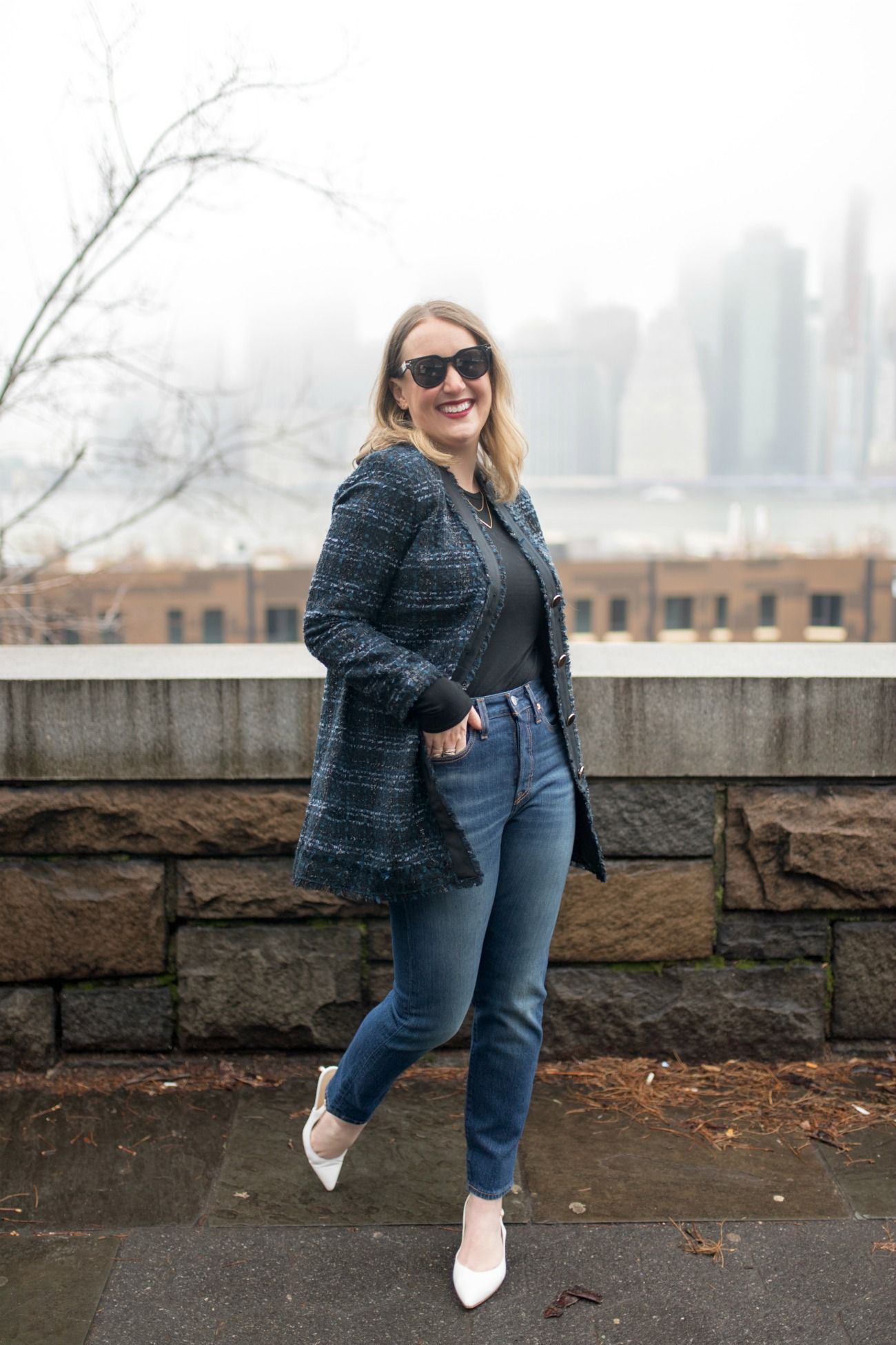 Tweed Jacket Styled I wit & whimsy