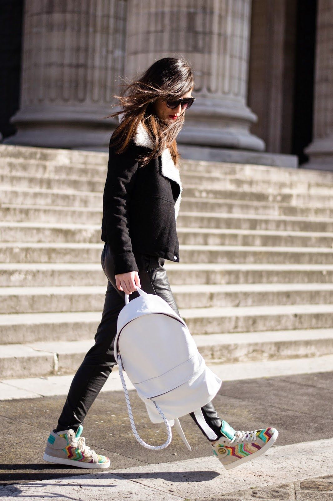 leather pants look