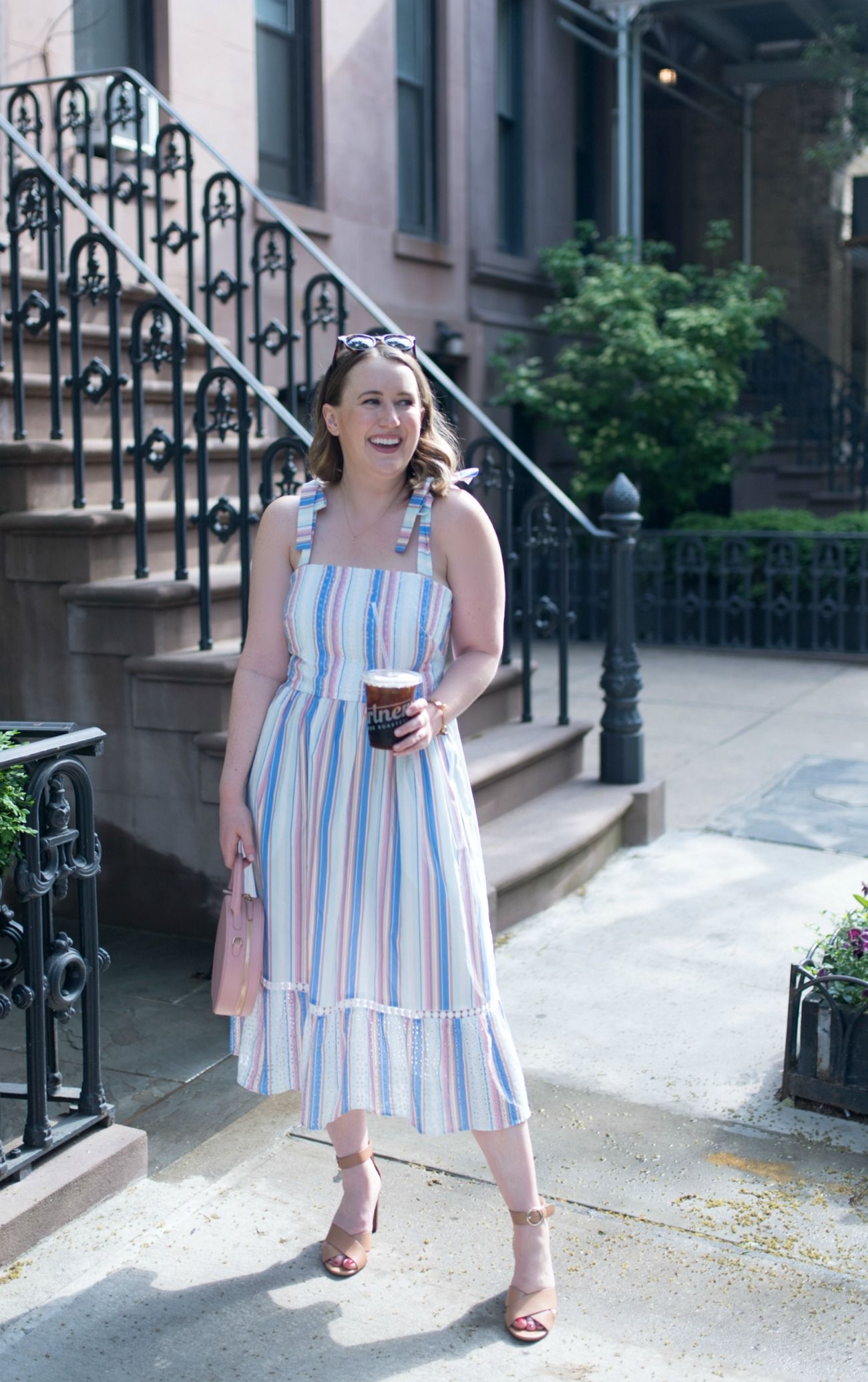 Striped Spring Dress I wit & whimsy