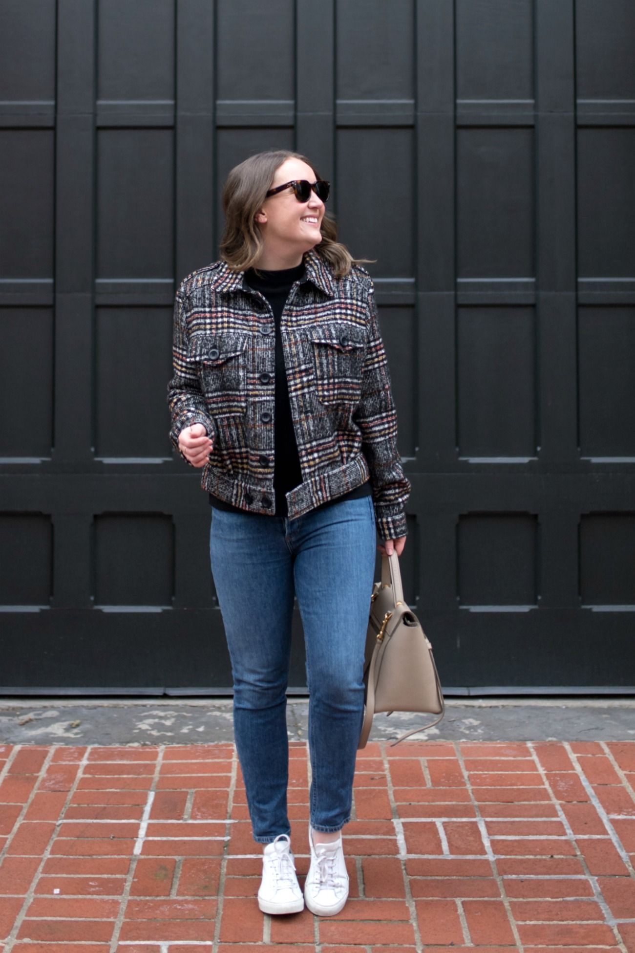 Plaid Cropped Jacket I wit & whimsy