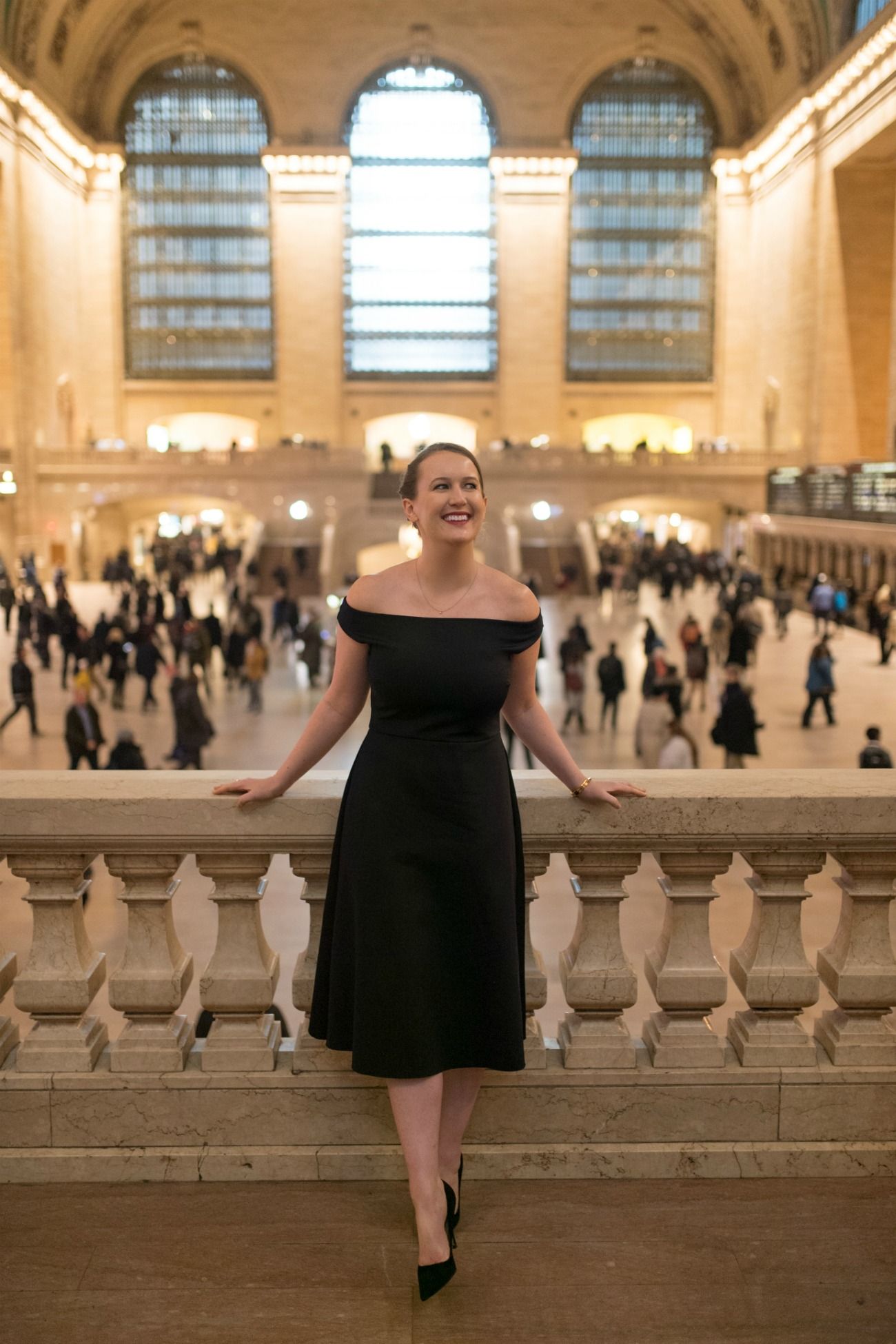 Little Black Dress in Grand Central Station I wit & whimsy