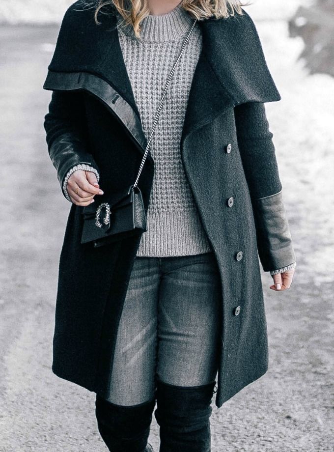 Gray & Black Winter Outfit