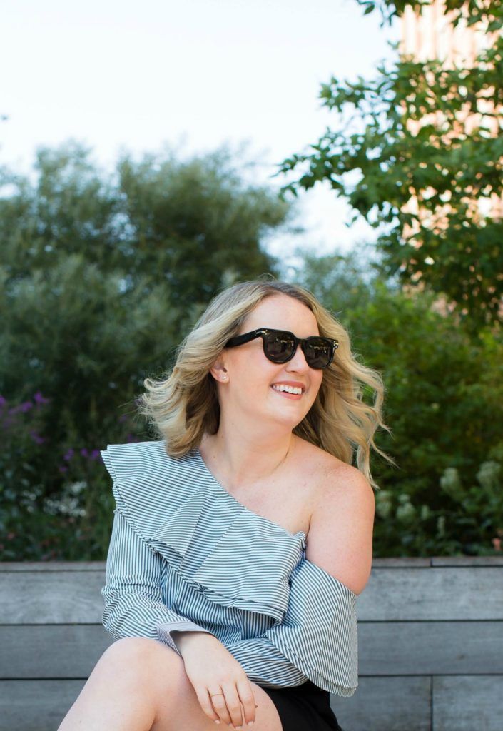 Meghan Donovan of wit & whimsy wears Club Monaco
