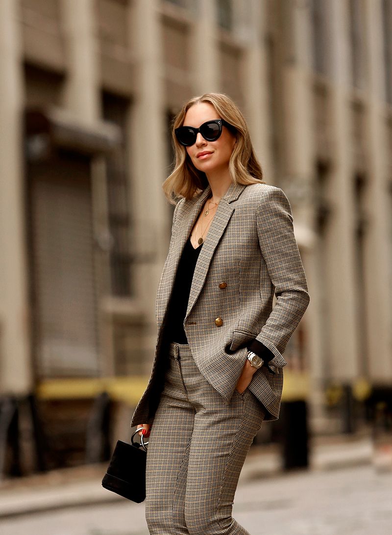 A.L.C. Sedgwick Jacket, Check Blazer, Suit Set, Helena of Brooklyn Blonde