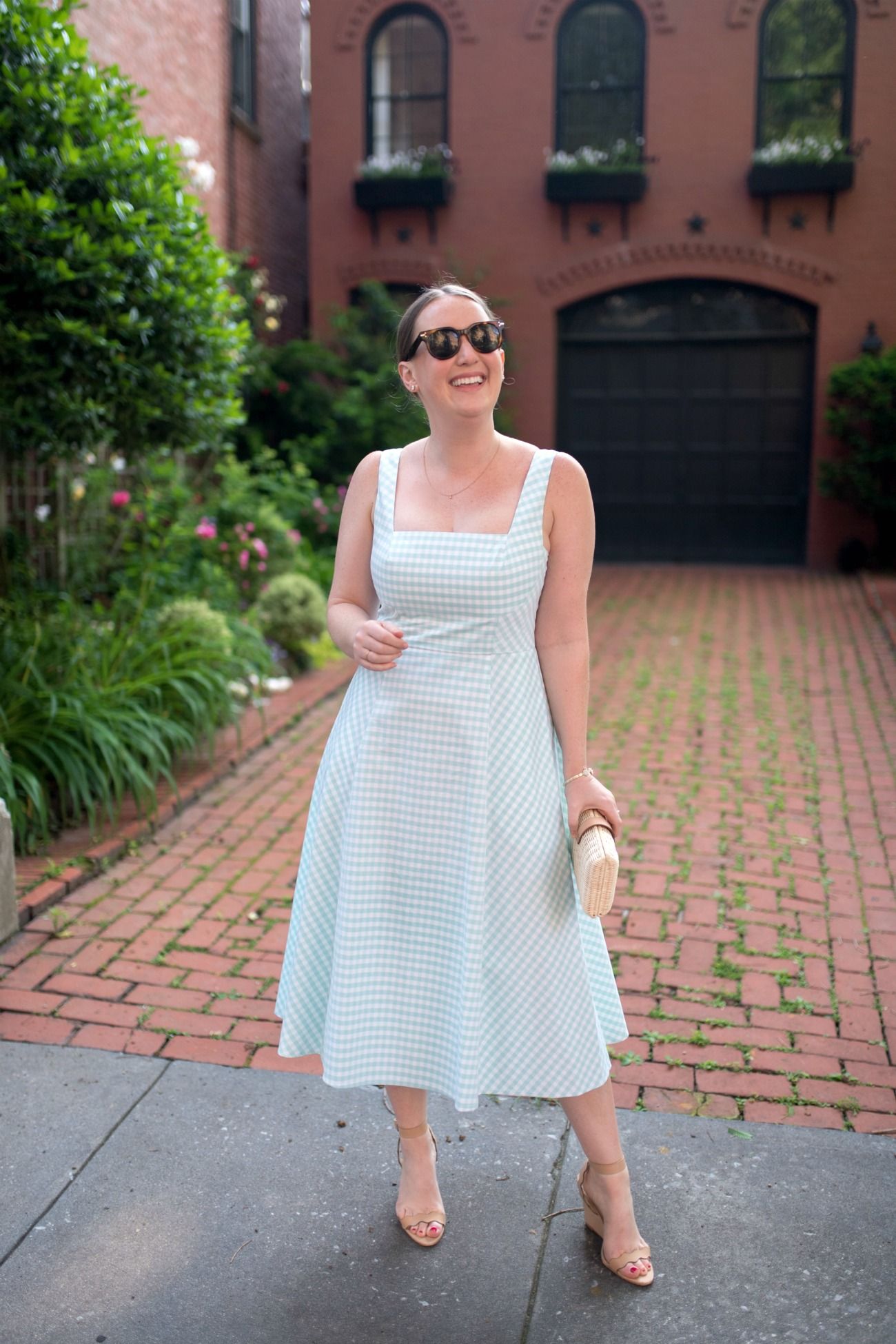 Gingham Summer Dress I wit & whimsy