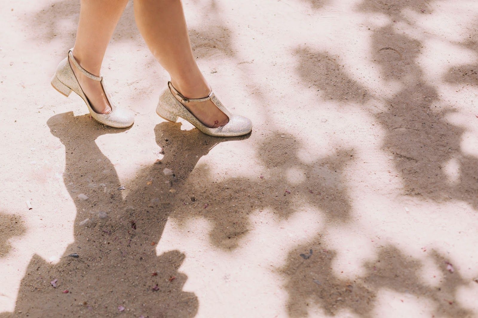 Glitter mary janes