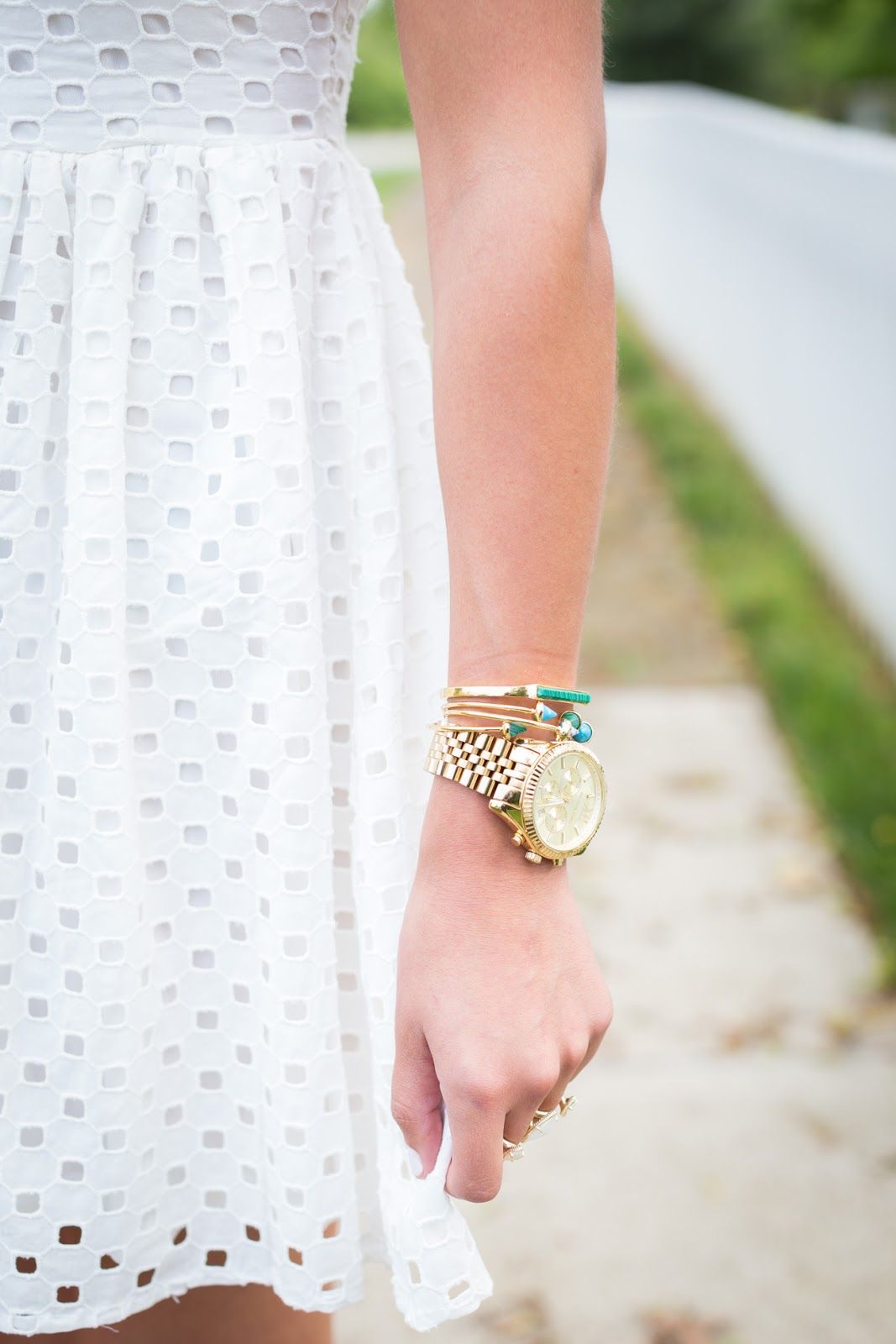 Gold Arm Stack // A Southern Drawl