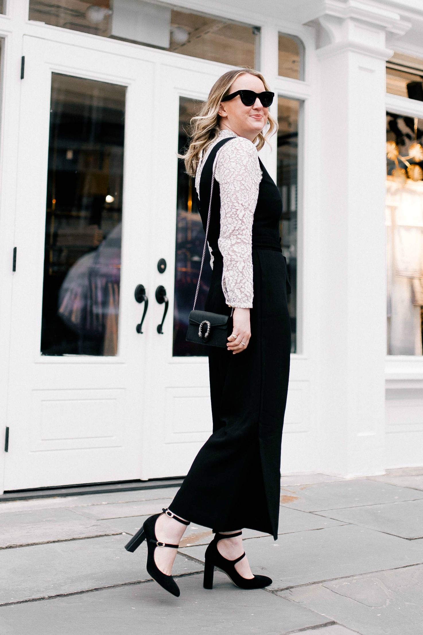 Club Monaco Jumpsuit on Meghan Donovan of wit & whimsy