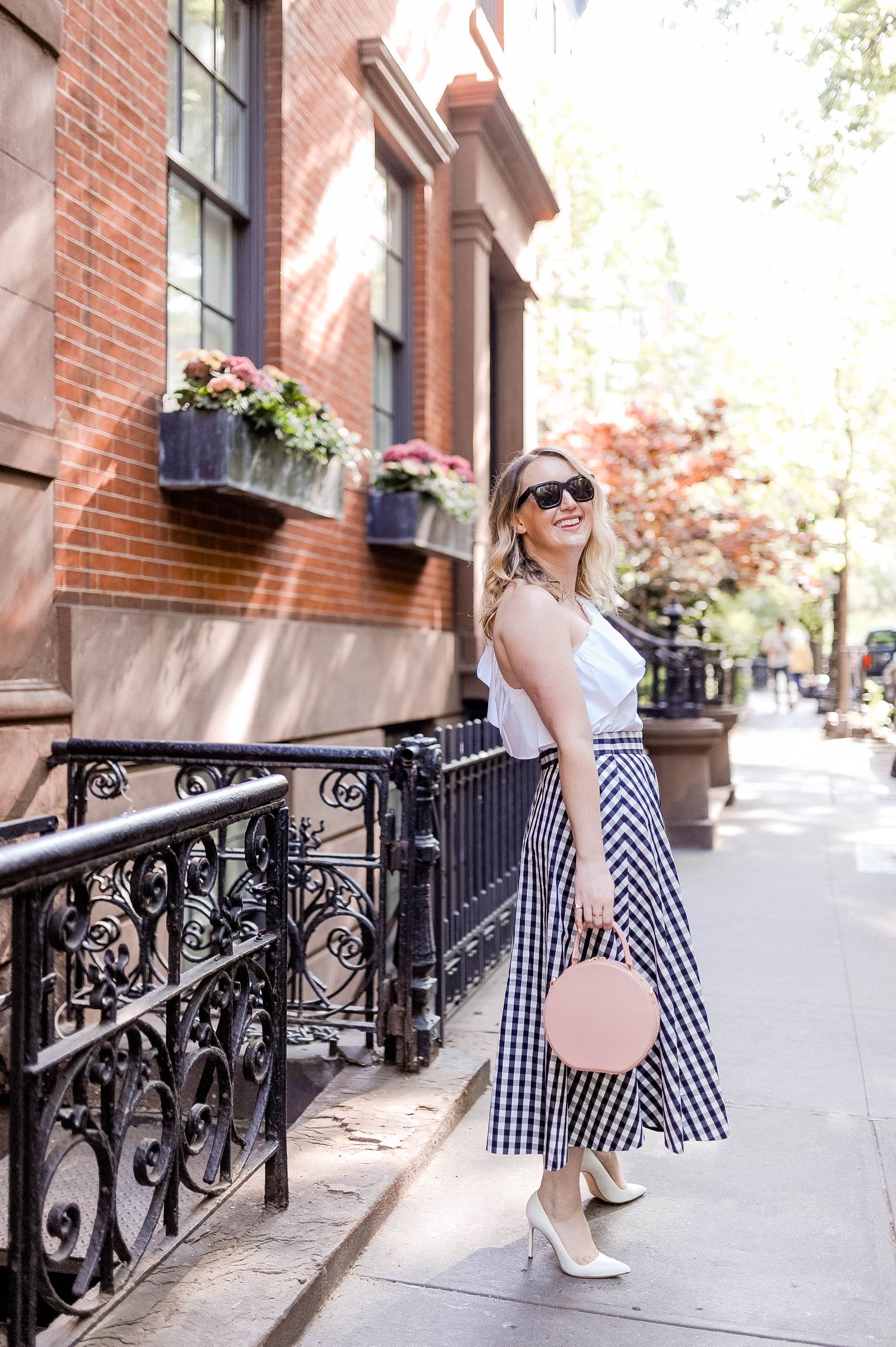 Meghan Donovan in a Kate Spade Gingham Skirt I wit & whimsy