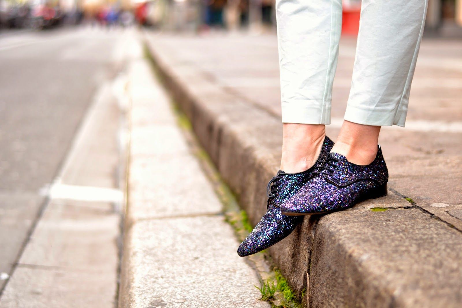 How to wear sparkly shoes
