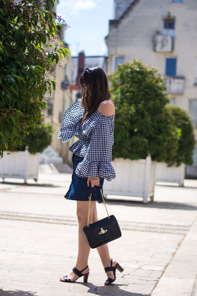 Vichy Top, Chicwish, Look of the day; blog mode paris, meet me in paree