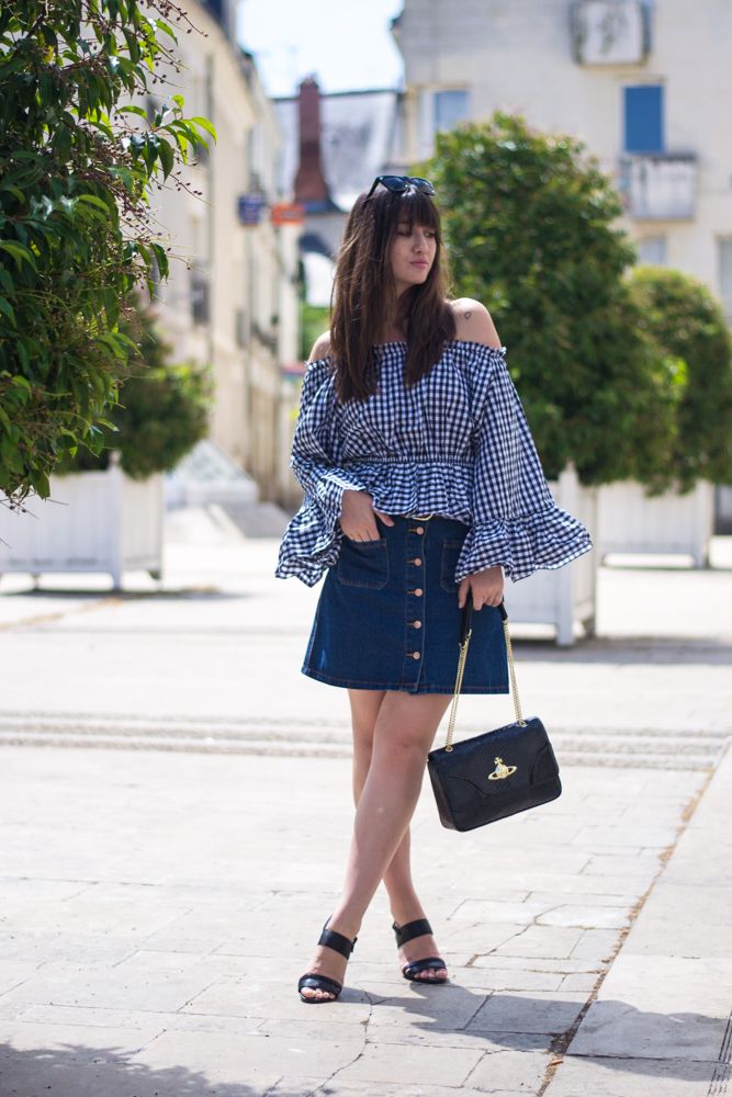 Vichy Top, Chicwish, Look of the day; blog mode paris, meet me in paree