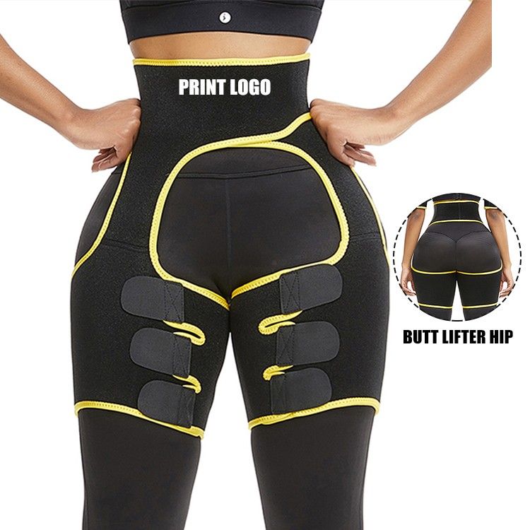 Basic Shaping Yellow Butt Lifting Neoprene Thigh Shaper Supper Fashion