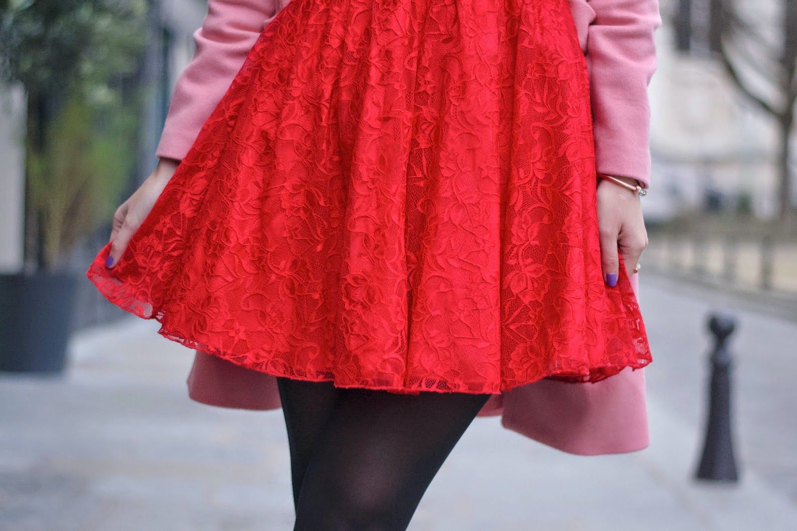 Red Lace skirt