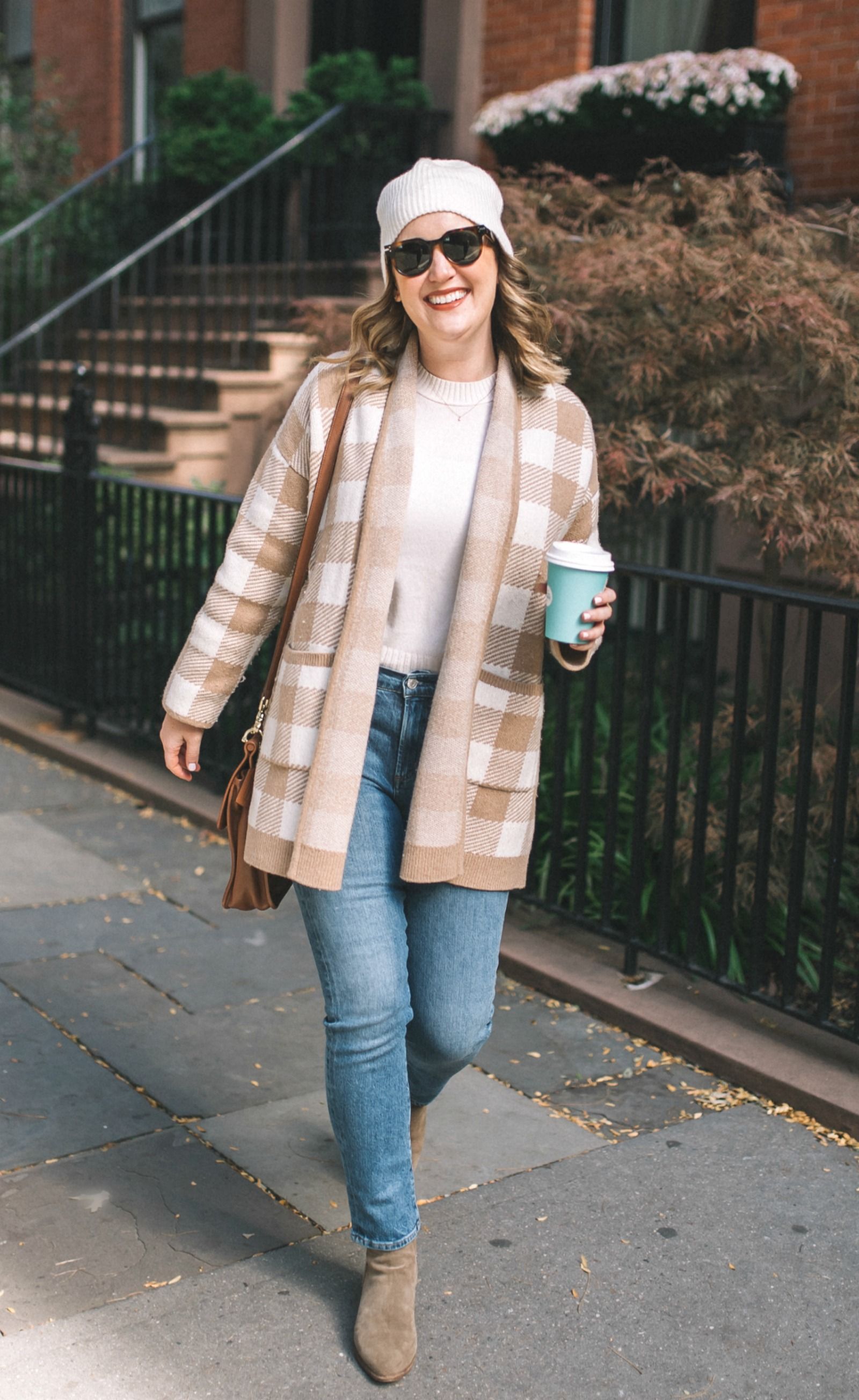 Madewell Buffalo Check Sweater Coat I wit & whimsy