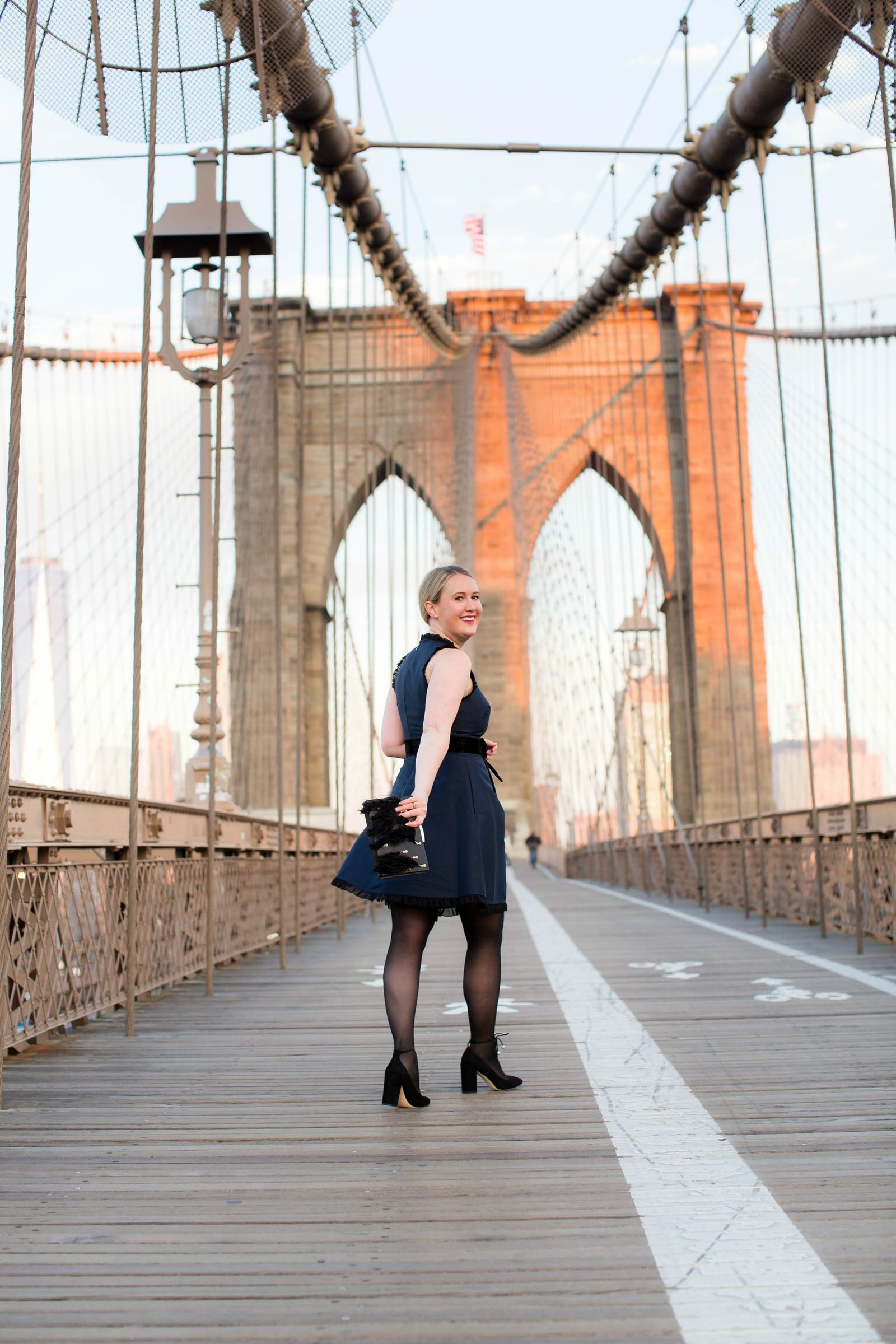 Meghan Donovan of wit & whimsy wears a Kate Spade Holiday Dress